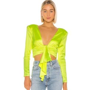 NBD Deep Crop blouse